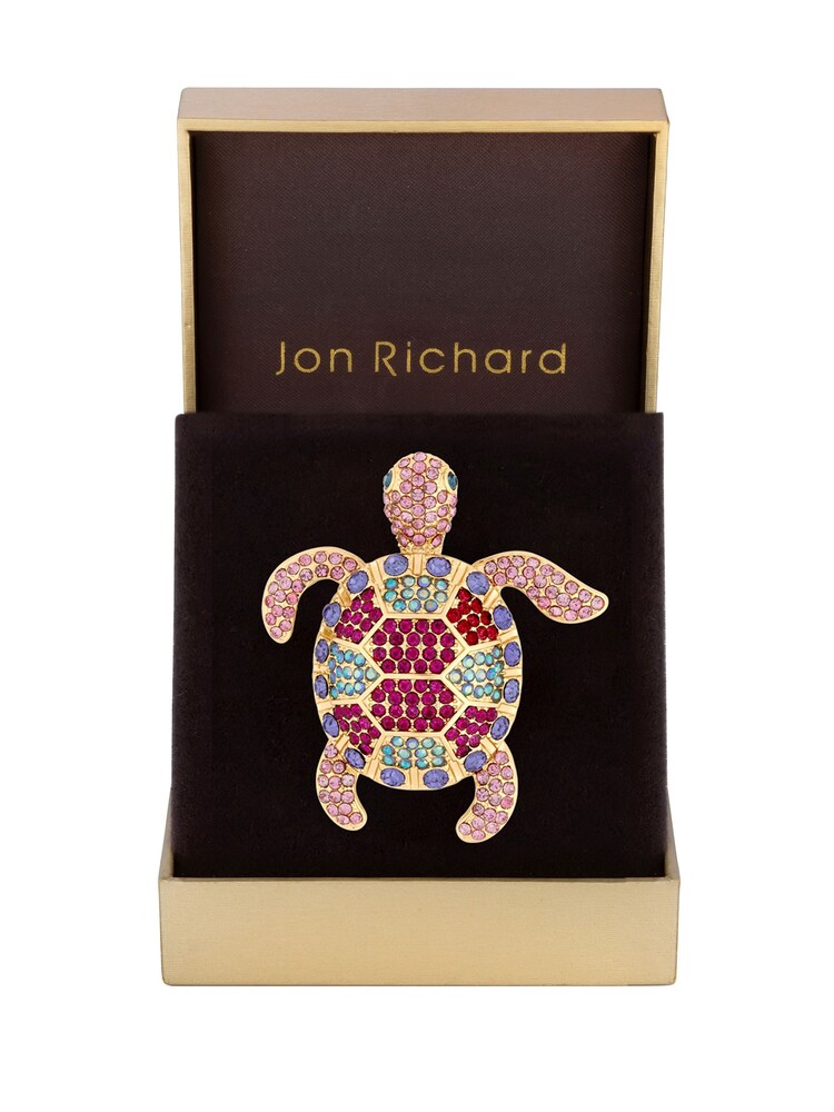 Jon Richard Gold Turtle Brooch Gift Box - Image 1 of 4
