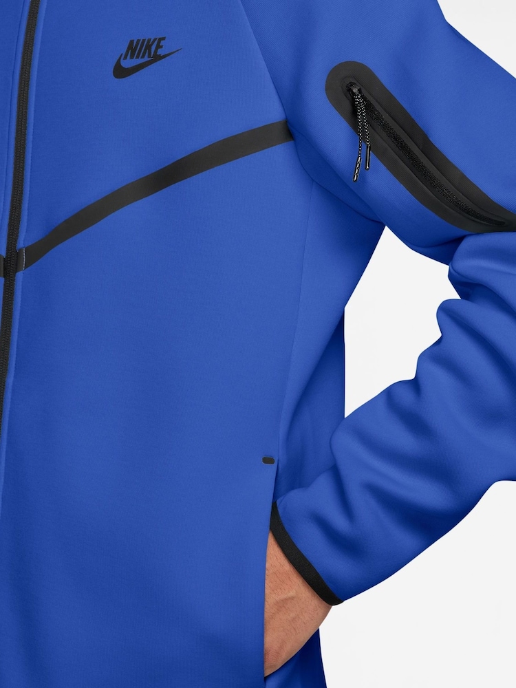 Hra modrá - Nike Tech Fleece Zip Up Hoodie - Obrázok 3 z 3