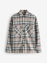 Remus Uomo Stone Check 100% Cotton Overshirt - Image 1 of 1