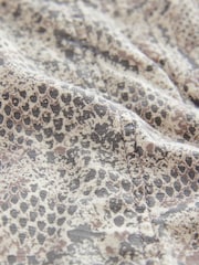 Grey Snake Print Barrel 100% Cotton Trousers - Image 7 of 7