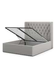 Feather & Black Natural Ives Upholstered End Lift Ottoman Storage Bed - Image 4 of 4