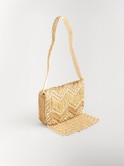 Gold Tone Sequin Shoulder Bag - Image 5 of 9