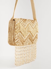 Gold Tone Sequin Shoulder Bag - Image 7 of 9