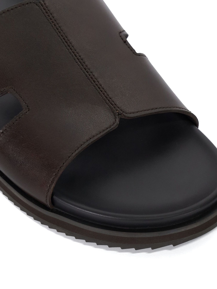 Dune London Brown Insight Chunky Sole Footbed Sandals - Image 6 of 6 Dune London Brown Insight Chunky Sole Footbed Sandals - Image 6 of 6