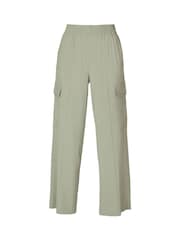 Sweaty Betty Green Summer Stretch Linen Utility Shirt - Image 8 of 8