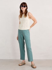 Seasalt Cornwall Light Blue Rock Pipit Trousers - Image 3 of 5