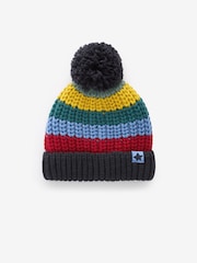 Rainbow Pom Hat (3mths-16yrs) - Image 1 of 2