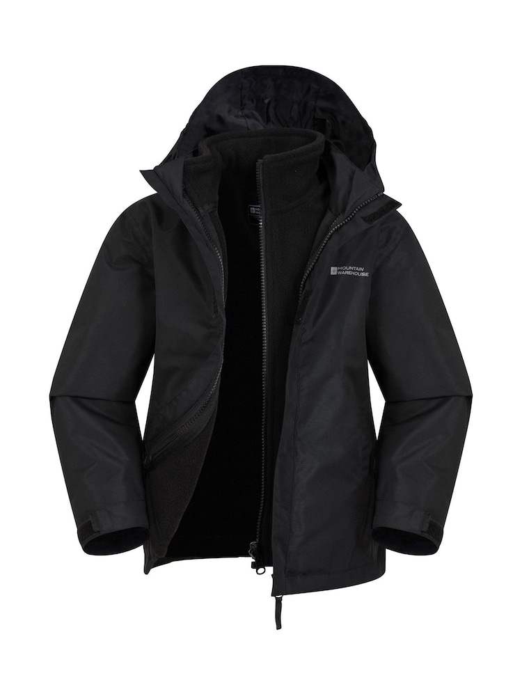 Mountain Warehouse Black Kids Fell 3-In-1 Water Resistant Jacket - Image 1 of 5