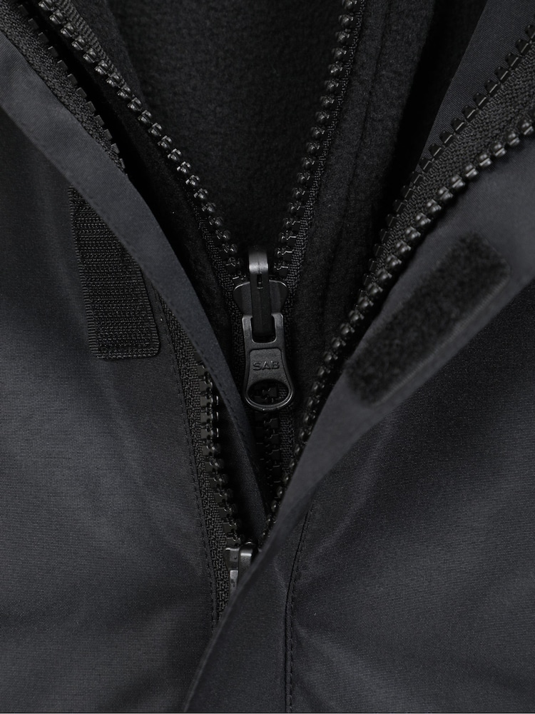 Mountain Warehouse Black Kids Fell 3-In-1 Water Resistant Jacket - Image 7 of 7 Mountain Warehouse Black Kids Fell 3-In-1 Water Resistant Jacket - Image 7 of 7