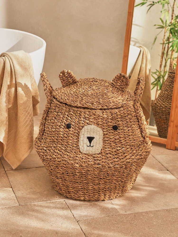 Natural Bear Laundry Hamper - Image 1 of 4