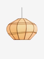 MADE.COM Cream Round Judah Pendant Light - Image 4 of 5