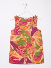 FatFace Flora Orange Tropical Vest - Image 4 of 4