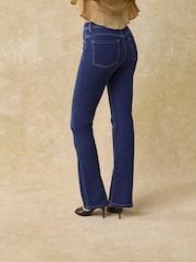 Blau mit Verzierungen - Superweiche Bootcut-Jeans - Bild 3 von 6