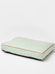 Oliver Bonas Green/White Wavy Pet Cushion - Image 2 of 4