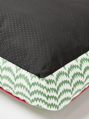 Oliver Bonas Green/White Wavy Pet Cushion - Image 3 of 4