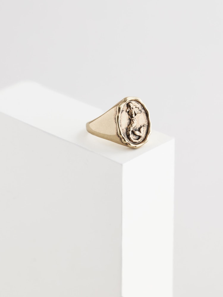 Rockett St George Gold Tone Mermaid Ring - Image 4 of 4