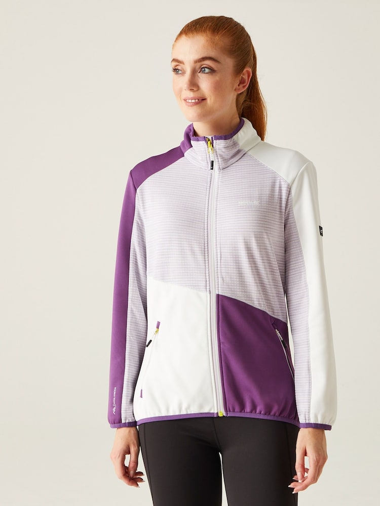Regatta Purple Womens Yare IX Full Zip Fleece Jacket - Image 1 of 7