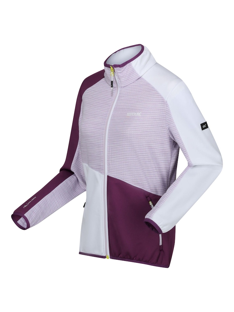 Regatta Purple Womens Yare IX Full Zip Fleece Jacket - Image 7 of 7