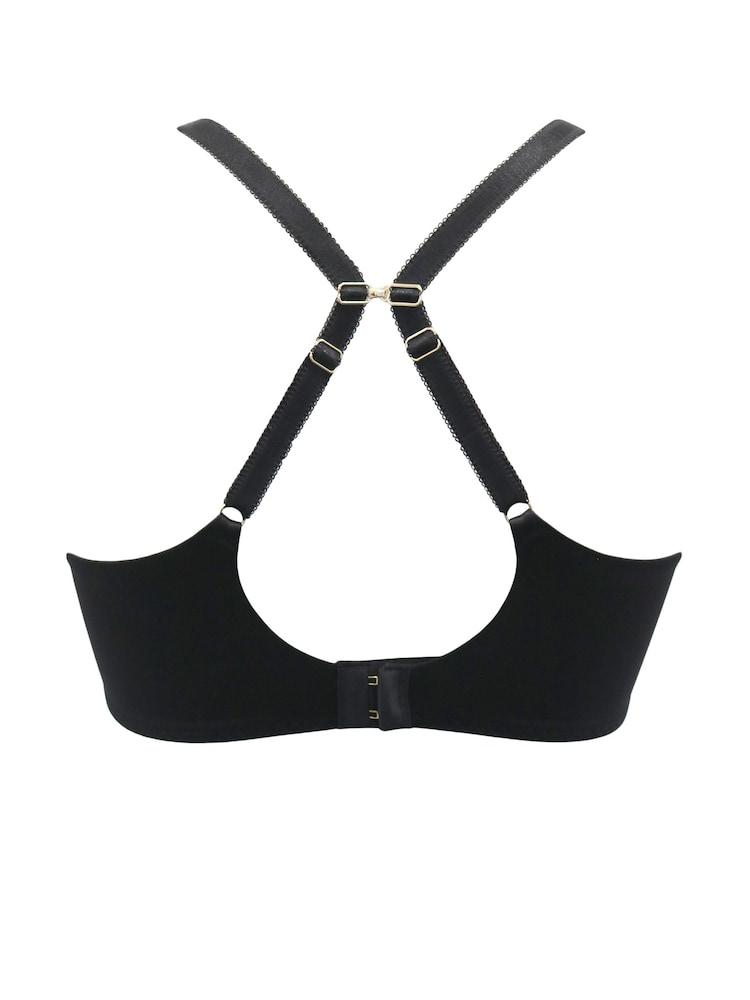 Pour Moi Black Effortless Non Padded Underwired Minimiser Bra - Image 5 of 5