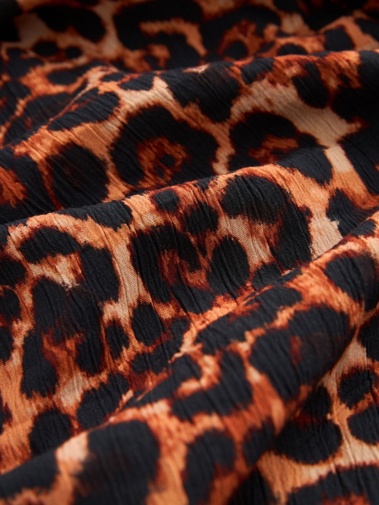 Leopard Longline Overhead Shirt Cover-Up - Image 7 of 7