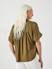 Braun - Hush Anika Kurzärmelige Bluse - Bild 3 von 5
