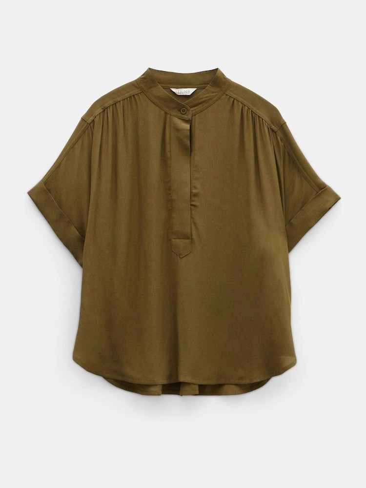 Braun - Hush Anika Kurzärmelige Bluse - Bild 5 von 5