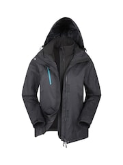 Mountain Warehouse Black Bracken Extreme Womens 3-in-1 Waterproof Jacket - Image 1 of 4