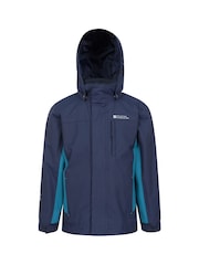 Mountain Warehouse Mid Blue Kids Cannonball 3 In 1 Waterproof Jacket - Image 1 of 5