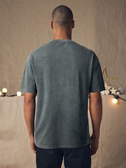 Charcoal Grey Wash Pink Floyd 100% Cotton Licence Christmas T-Shirt - Image 3 of 7