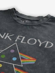 Charcoal Grey Wash Pink Floyd 100% Cotton Licence Christmas T-Shirt - Image 6 of 7