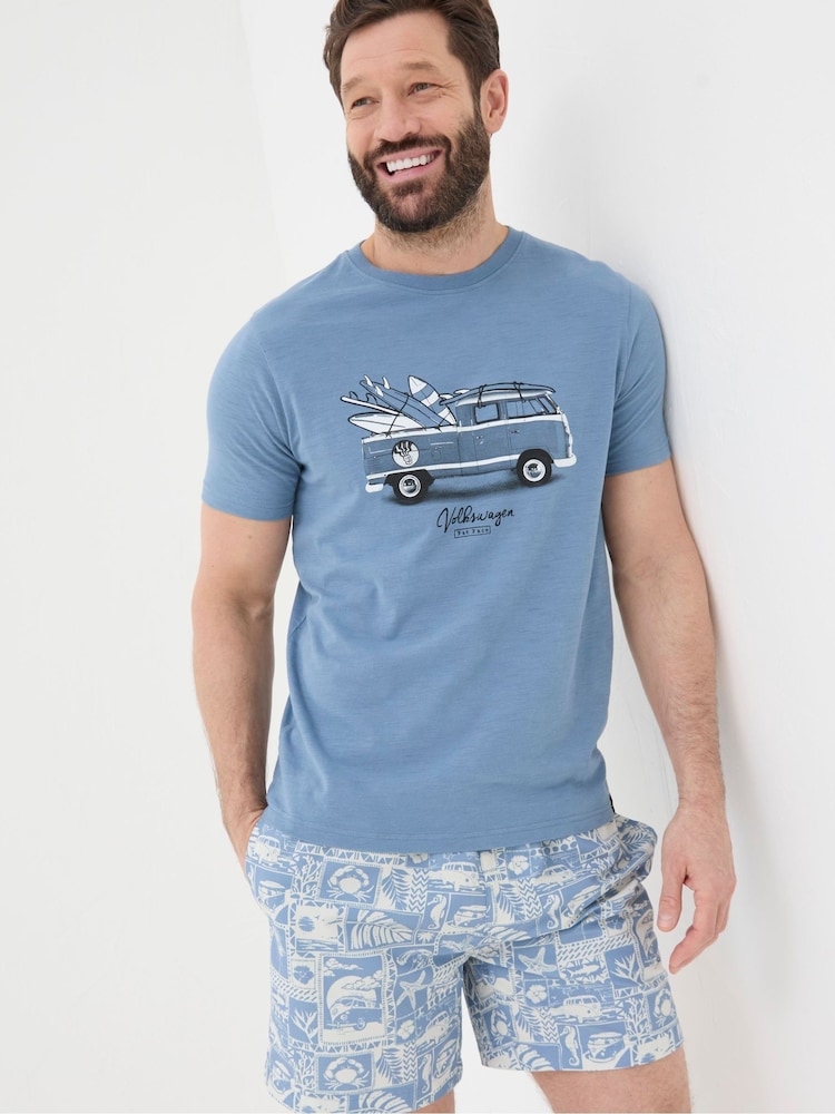 FatFace Blue VW Photo T-Shirt - Image 1 of 6