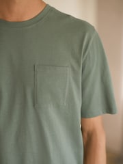 Sage Green Check 100% Cotton Check Pyjamas Shorts Set - Image 5 of 11