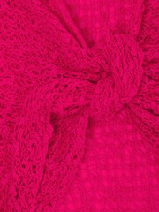 Joe Browns Pink Popcorn Knit Waterfall Tie Front Cardigan - Image 3 of 3