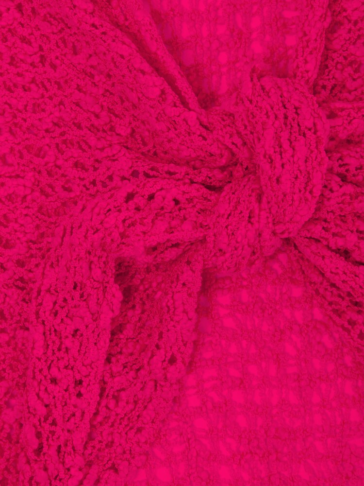 Joe Browns Pink Popcorn Knit Waterfall Tie Front Cardigan - Image 3 of 3