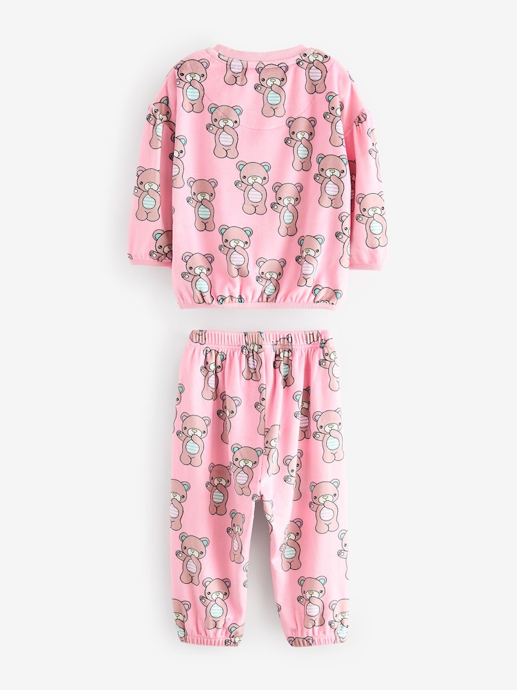 Pink Bear Cosy Fleece Pyjamas (9mths-10yrs) - Image 2 of 4 Pink Bear Cosy Fleece Pyjamas (9mths-10yrs) - Image 2 of 4