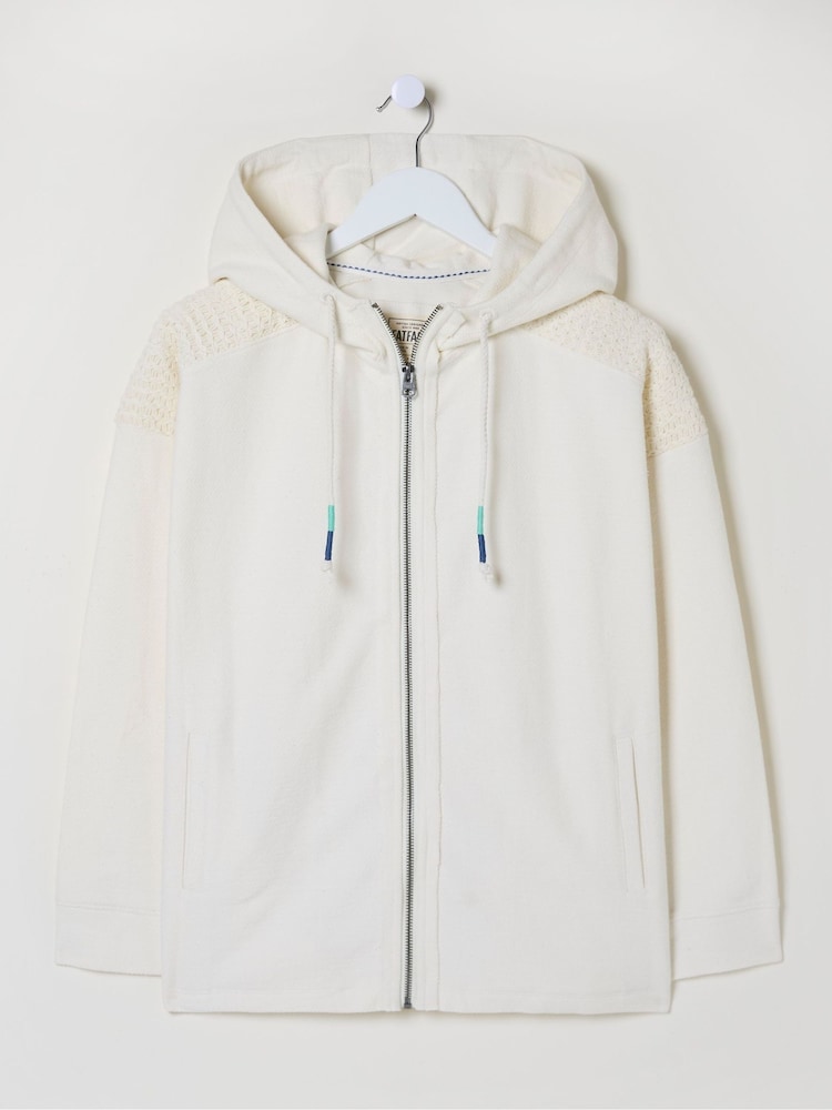 FatFace Layla Natural Zip Through Hoodie - Image 5 of 5