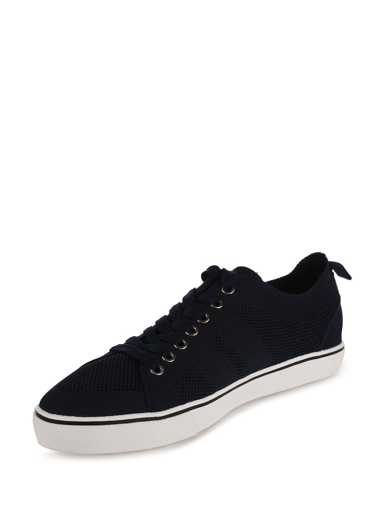 Regatta Blue Mens Knitted Trainers - Image 2 of 6
