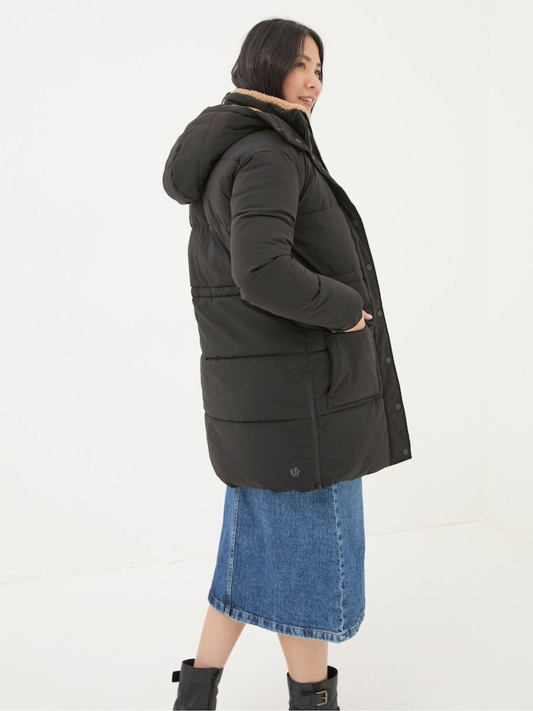 FatFace Maddie Black Puffer Coat - Image 2 of 6