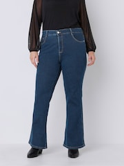 Evans Blue Bootcut Jeans - Image 1 of 5
