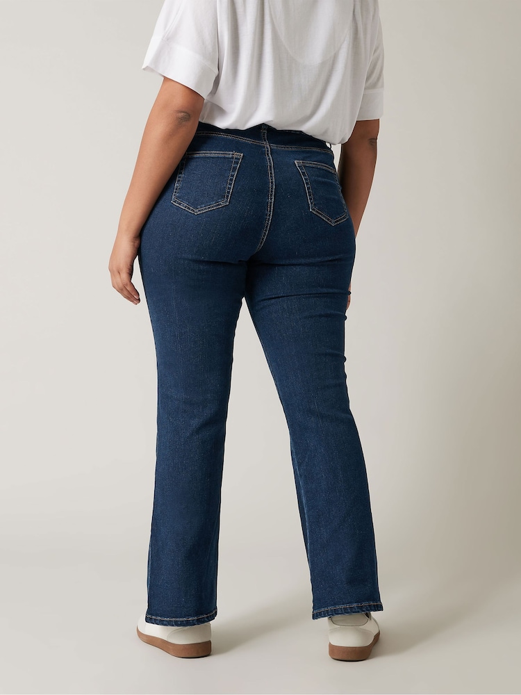 Evans Blue Bootcut Jeans - Image 2 of 7 Evans Blue Bootcut Jeans - Image 2 of 7