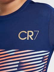 Nike Blue Dri-FIT CR7 Academy Training T-Shirt - Image 4 of 9