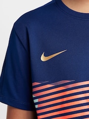 Nike Blue Dri-FIT CR7 Academy Training T-Shirt - Image 5 of 9