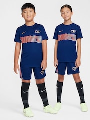 Nike Blue Dri-FIT CR7 Academy Training T-Shirt - Image 6 of 9