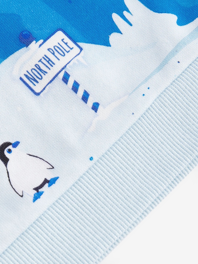 Marineblau mit Rentier-Szene - Weihnachts-Sweatshirt mit Rundhalsausschnitt aus 100 % Baumwolle (3 Monate-7 Jahre) - Bild 7 von 7 Marineblau mit Rentier-Szene - Weihnachts-Sweatshirt mit Rundhalsausschnitt aus 100 % Baumwolle (3 Monate-7 Jahre) - Bild 7 von 7
