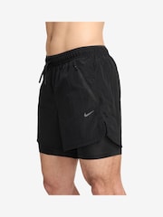 Nike Black Dri-FIT Stride Running Division 5 inch 2 in 1 Running Shorts - Image 3 of 5