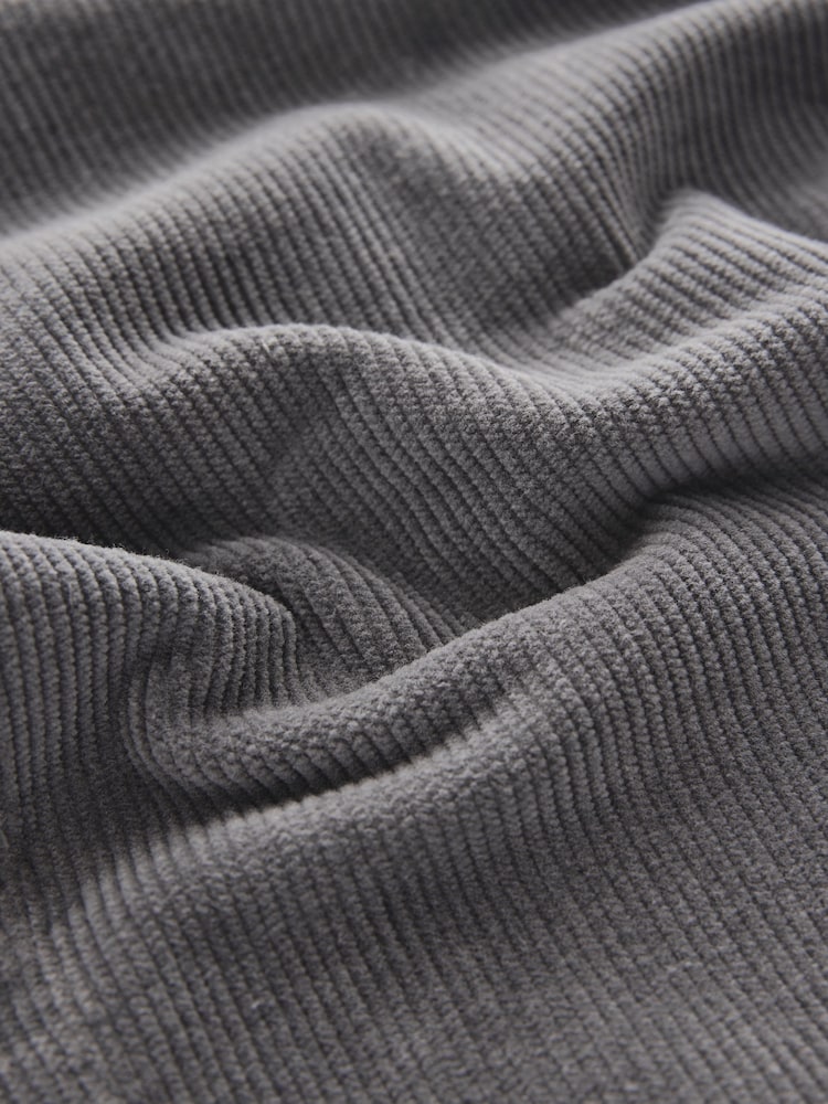 Grey Mid Regular Fit Corduroy 5 Pocket Trousers - Image 12 of 12