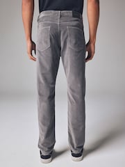 Grey Mid Regular Fit Corduroy 5 Pocket Trousers - Image 3 of 12