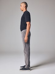 Grey Mid Regular Fit Corduroy 5 Pocket Trousers - Image 4 of 12