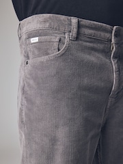 Grey Mid Regular Fit Corduroy 5 Pocket Trousers - Image 6 of 12