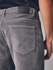 Grey Mid Regular Fit Corduroy 5 Pocket Trousers - Image 7 of 12
